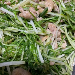 【お手軽】水菜と豚肉のトロトロ炒め